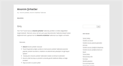 Desktop Screenshot of anonimsirketler.com
