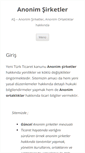 Mobile Screenshot of anonimsirketler.com