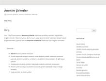 Tablet Screenshot of anonimsirketler.com